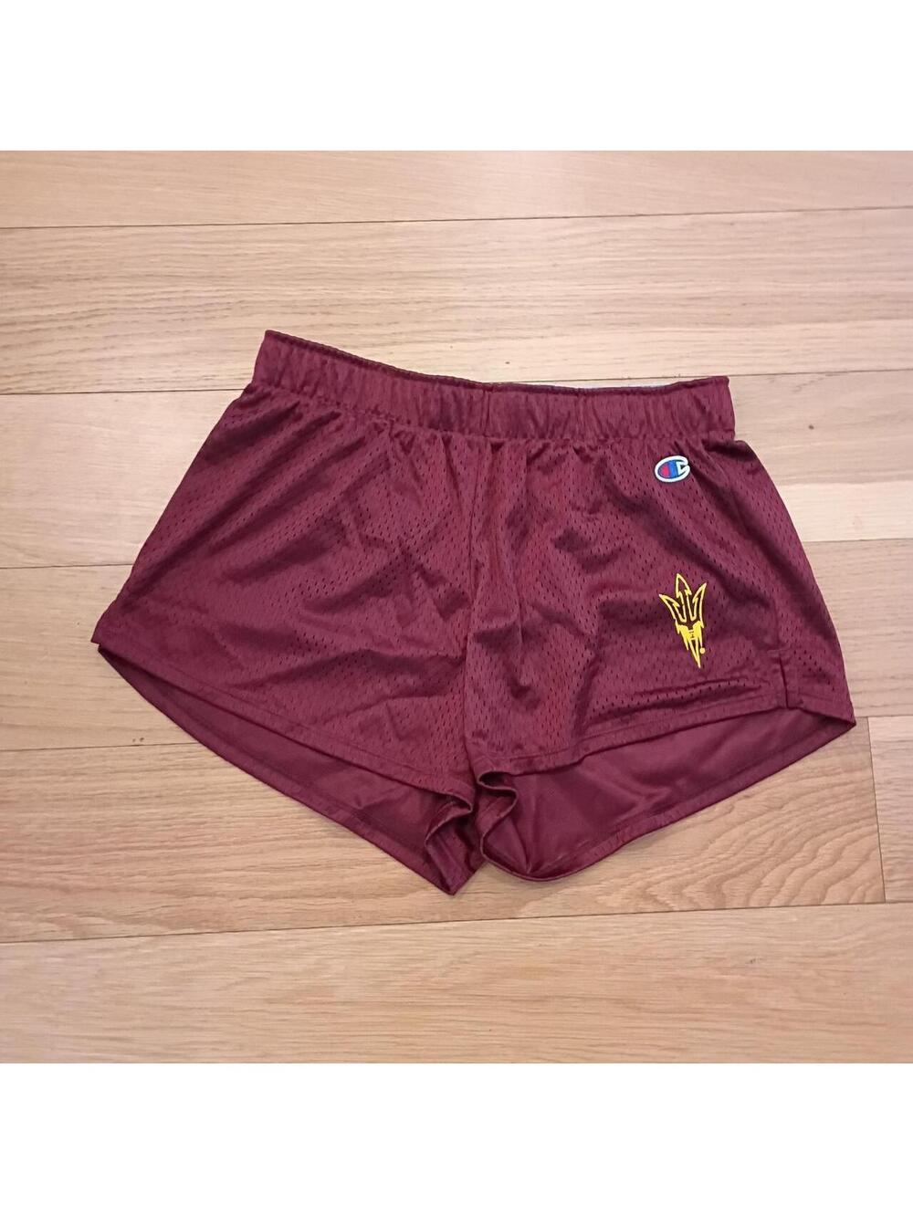 Champion Women's Burgundy and Red Shorts